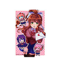 Постер плакат аниме Доки Доки литературний клуб Doki Doki Literature Club 42х29 см А3 (poster_0280)