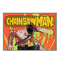 Постер плакат аниме Дэнджи Человек-бензопила Chainsaw Man 42х29 см А3 (poster_0483)