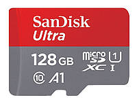 Карта пам'яті 128 гб Сандіск ультра | microSD 128 GB | SanDisk Ultra Class 10 | флешка мікро-сд