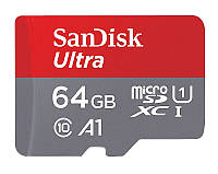 Карта пам'яті 64 ГБ Сандіск ультра | microSD 64 GB | SanDisk Ultra Class 10 | флешка мікро-сд