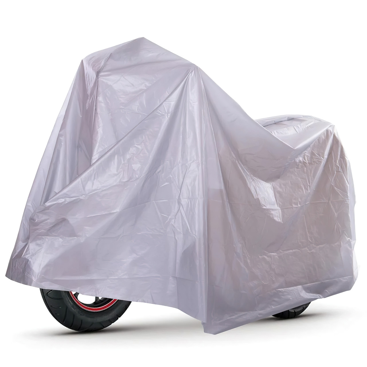 Чехол на скутер Серый, моточехол - накидка на мотоцикл и велосипед от дождя (размер S 100х200 см) (ST) - фото 2 - id-p1473615085
