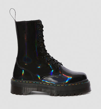 Черевики Dr. Martens Jadon Hi Rainbow Patent Platform Boots, фото 2