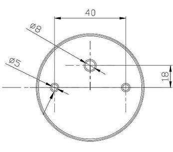 Запасне скло габаритного ліхтаря Fristom FT-008 KB біле, фото 2