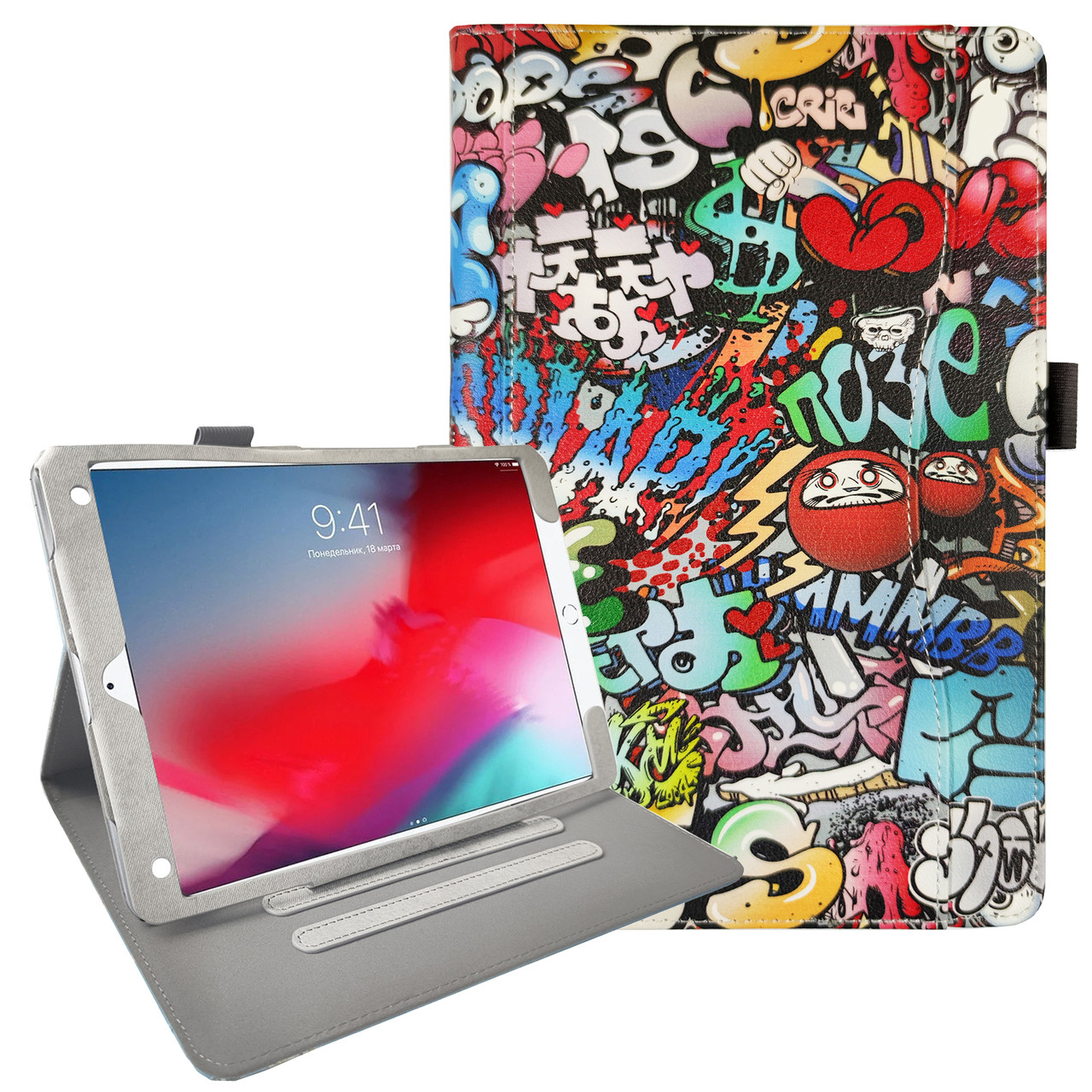Чохол Leather Painting Case для iPad Pro 10.5 / iPad Air 3 10.5 (Wake / Sleep) Graffiti, фото 1