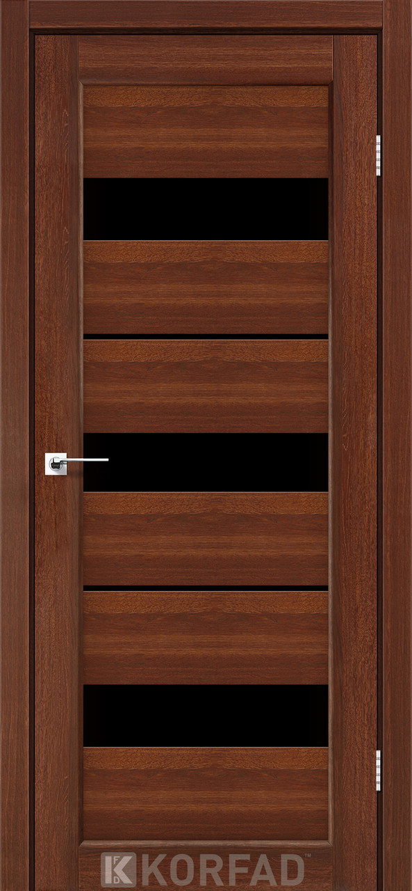 Двері міжкімнатні Корфад/ KORFAD PR-12 Горіх BLK, фото 1
