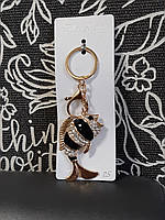 Брелок на ключи рыба со стразами