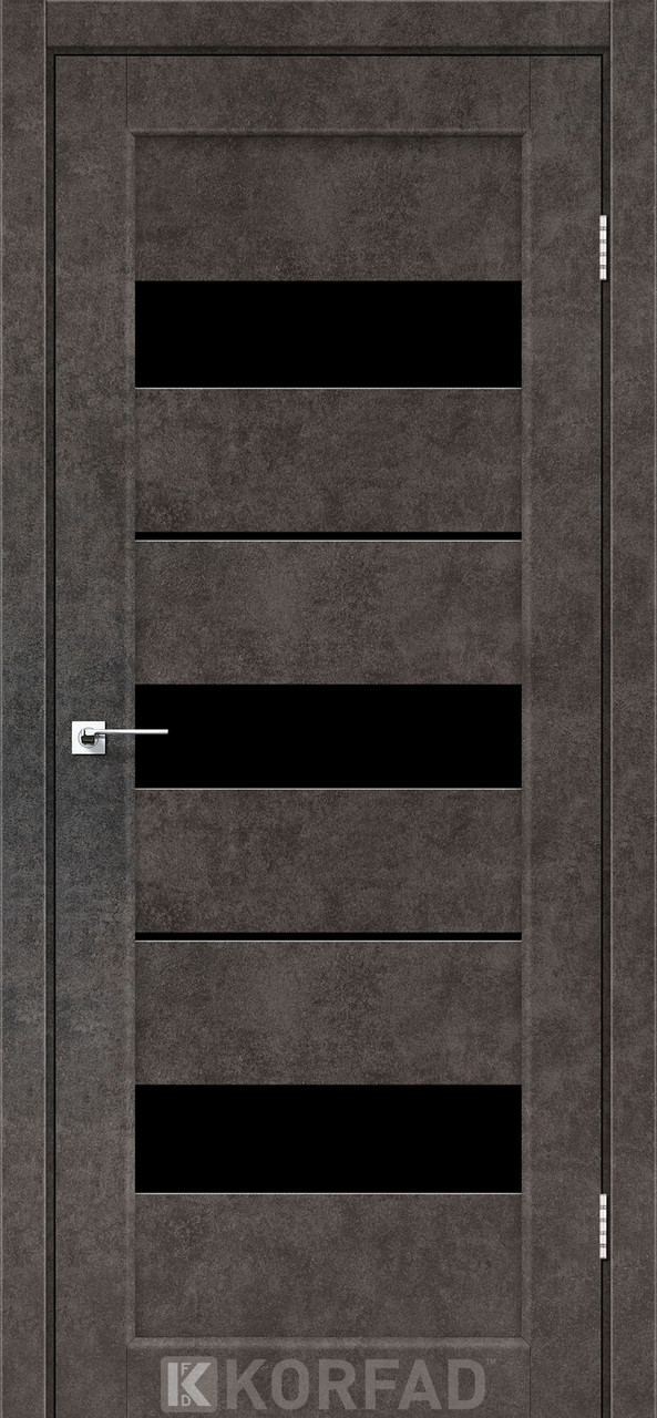 Двері Korfad PR-12 Лофт бетон BLK