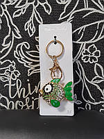 Брелок на ключи рыба со стразами