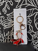 Брелок на ключи рыба со стразами