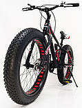 Велосипед "S800 HAMMER EXTRIME" Колеса 24'х4,0. Алюмінієва рама 15'' ФЕТБАЙК, фото 2