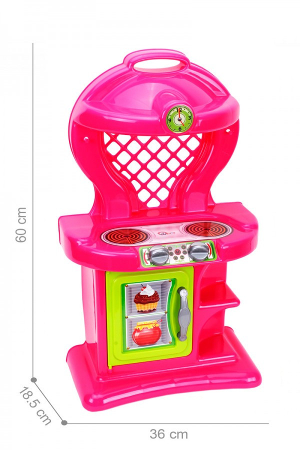 Детский пластиковый игровой набор для ребенка Кухня 10 ТехноК со звуковым эффектом с набором посуды в коробке - фото 3 - id-p1473738502