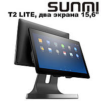 POS-терминал SUNMI T2 LITE с дополнительным 15.6" экраном