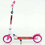 Самокат Scale Sports Scooter City 460 (USA) Рожевий + Дзвінок, LED-ліхтарик, фото 3