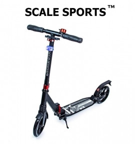 Двоколісний самокат Scale Sports SS-07 Чорний (USA) LED-ліхтарик