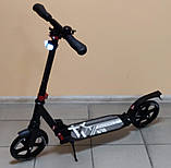 Двоколісний самокат Scale Sports SS-07 Чорний (USA) LED-ліхтарик, фото 3