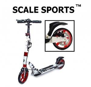 Самокат Scale Sports D-Max-230 Disc Білий, Дискове гальмо USA