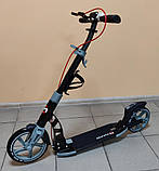 Самокат Maraton Dynamic Сірий + LED-ліхтарик Dynamic ( Ручні гальма ), фото 3