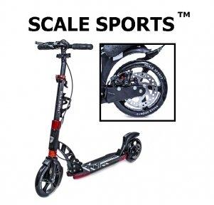 Самокат Scale Sports D-Max-230 Disc Чорний Дискові гальма USA