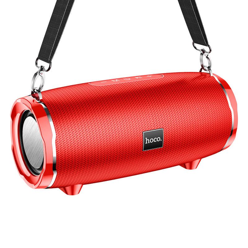 Портативна бездротова Bluetooth колонка HOCO Cool Enjoy HC5 | AUX, SD-card, Bluetooth, USB, FM | Червоний