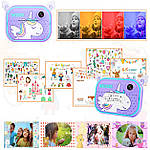 Фотоапарат миттєвого друку Wi-print YT03 Unicorn єдиноріг. Цифровий дитячий фотоапарат принтер Wi-print, фото 5