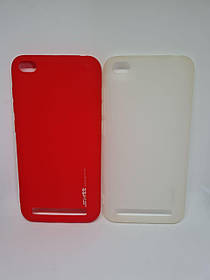 TPU чохол Smitt накладка бампер для Xiaomi (Ксіомі) RedMi 5A (червоний, білий)