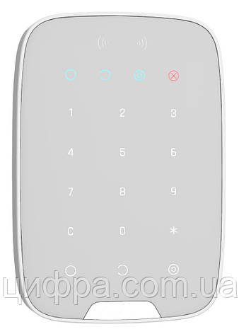 Клавіатура Ajax KeyPad S Plus біла, фото 1