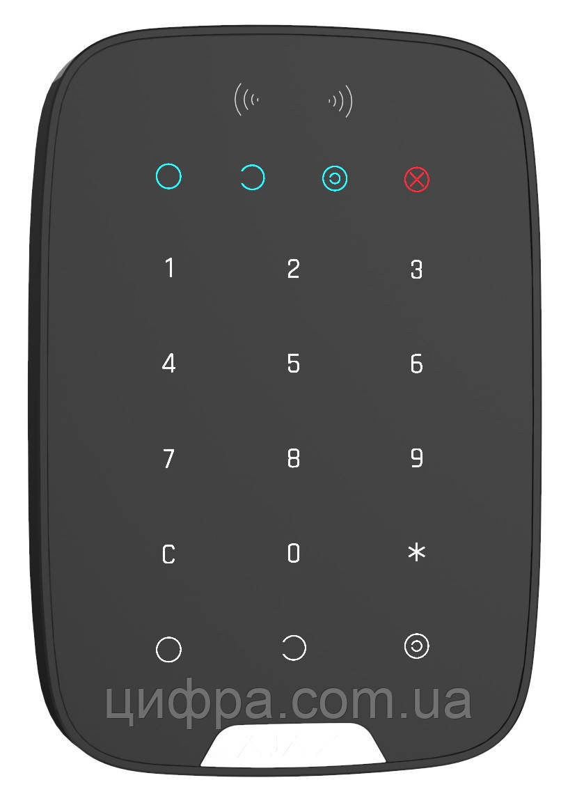 Клавіатура Ajax KeyPad Plus чорна