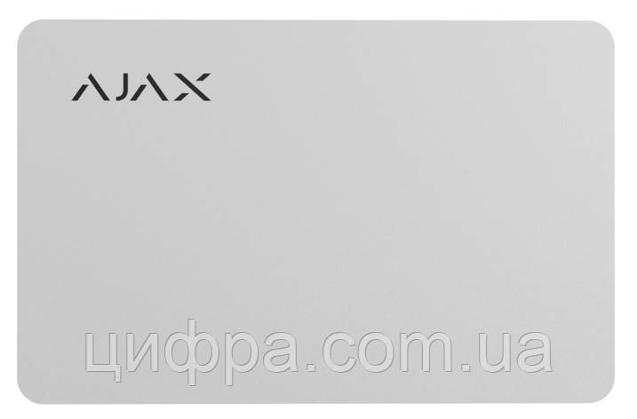 Карта управління Ajax Pass 10 одиниць білі, фото 1
