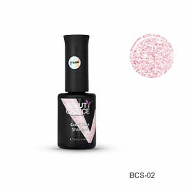 База для нігтів кольорова з шимером Beauty Choice BCS-02, 10 мл.