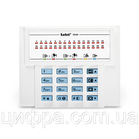 Клавіатура світлодіодна Satel VERSA-LED-BL для ППК серії VERSA, фото 1