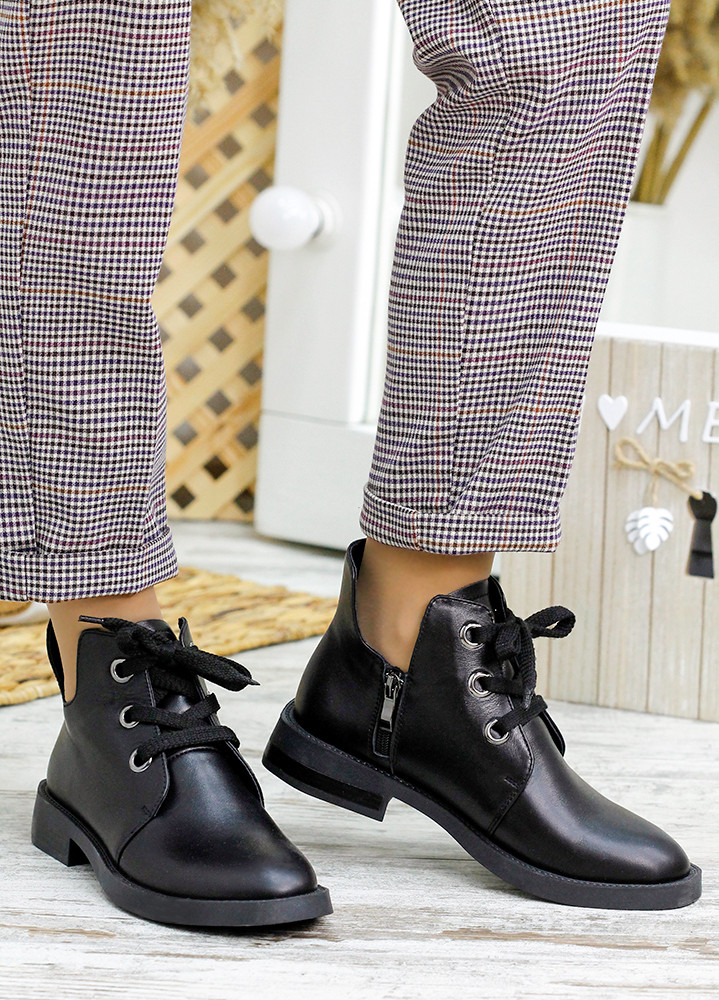 Полуботинки чорна шкіра 7795-28, фото 1