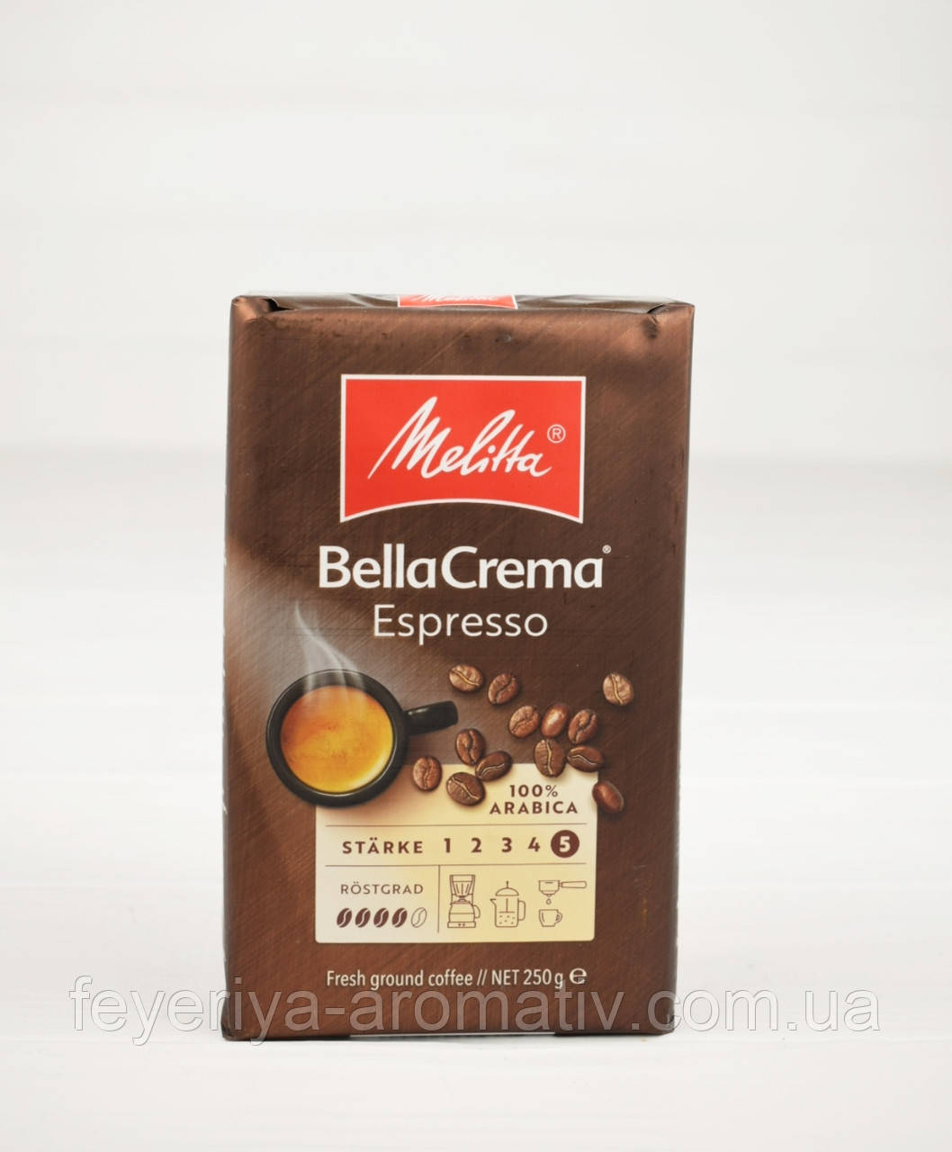 Кофе молотый Melitta BellaCrema Espresso 250 г Германия - фото 1 - id-p313795262