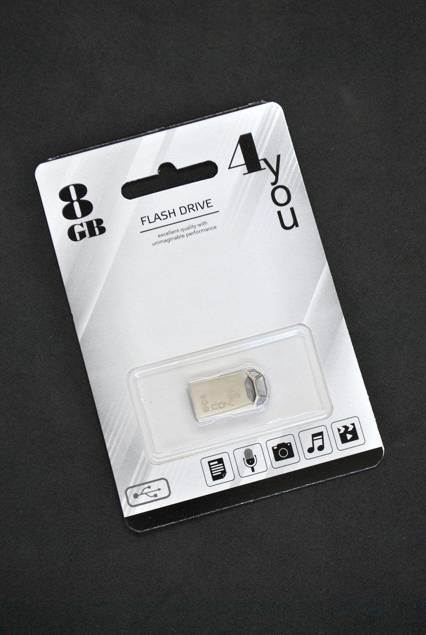 Флеш-накопичувач Usb 8Gb 4you 110 Metal series