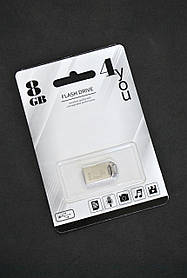 USB-накопичувач флешка на 8Gb 4you 110 Metal series Silver