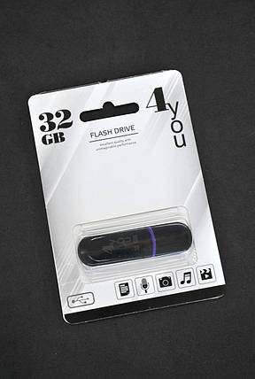 USB-накопичувач флешка на 32Gb 4you 012 Jet series Black, фото 1