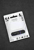 Флеш-накопичувач Usb 64Gb 4you 012 Jet series Black