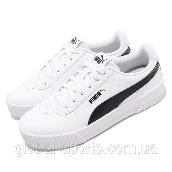 Puma carina sneaker black and clearance white