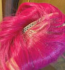 Перука пишне, хвилясте волосся 80 см, рожеве, фото 4