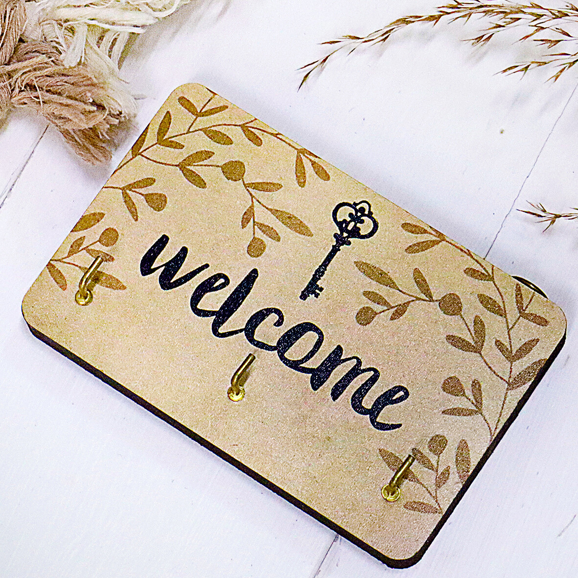 Ключниця настінна Welcome 10x15 см (KEDL_21S022), фото 1