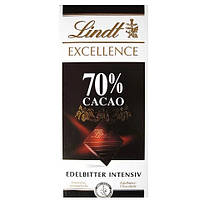 Шоколад Чорний Гіркий Ліндт Экселенс 70 % Lindt Excellence Edelbitter Intensiv 100 г Швейцарія