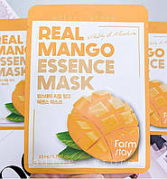 Тканинна маска для обличчя з манго для жирної і проблемної шкіри FarmStay Mango Real Essence Mask