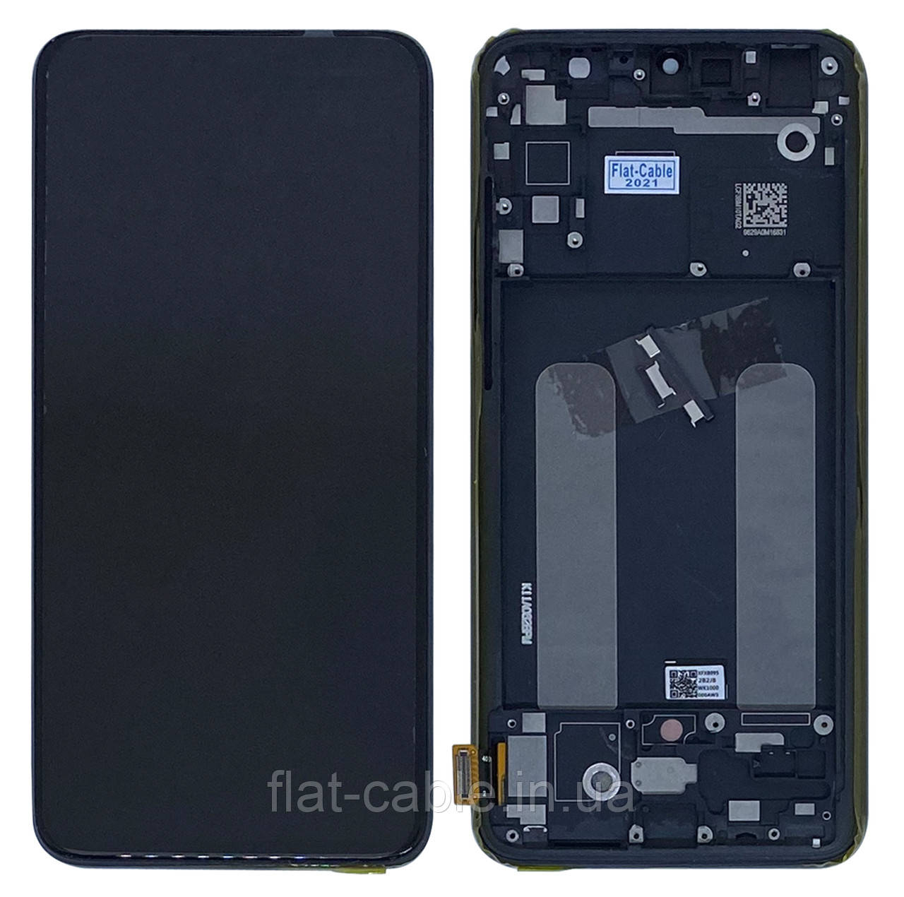 Дисплей + сенсор Xiaomi Mi 9 Lite Чорний LCD OLED у рамці (PRC)