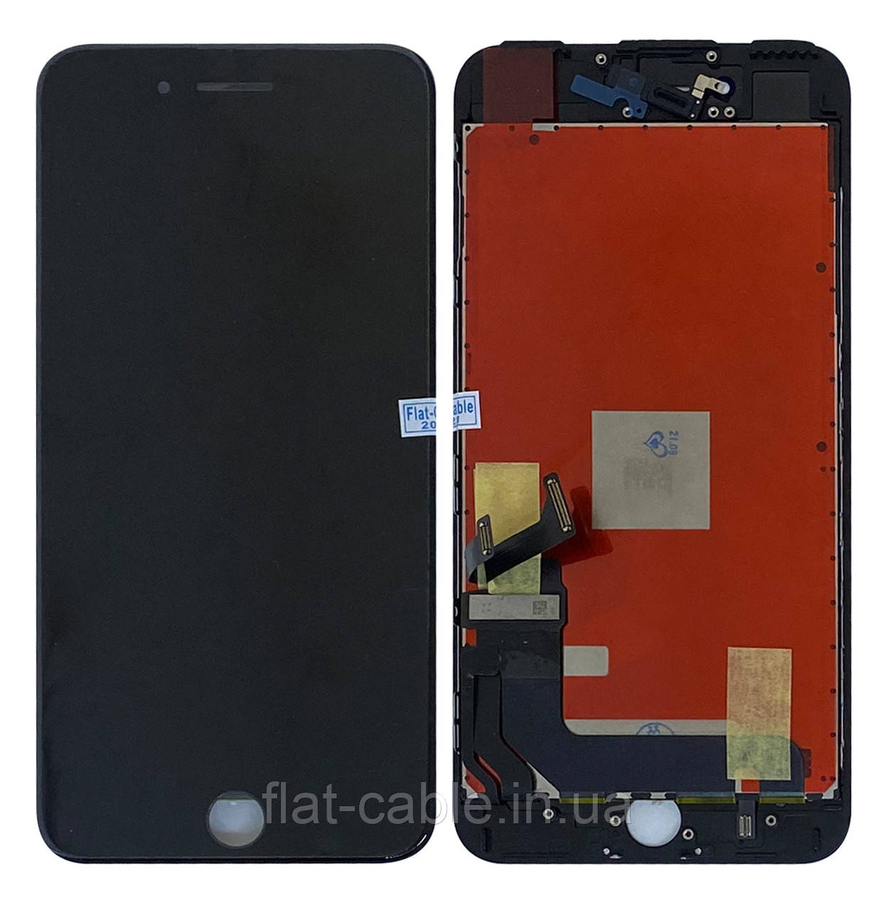 Дисплей (модуль) iPhone 7 Plus (A1661/ A1784/ A1785) Чорний Оригінал з переклеєним склом