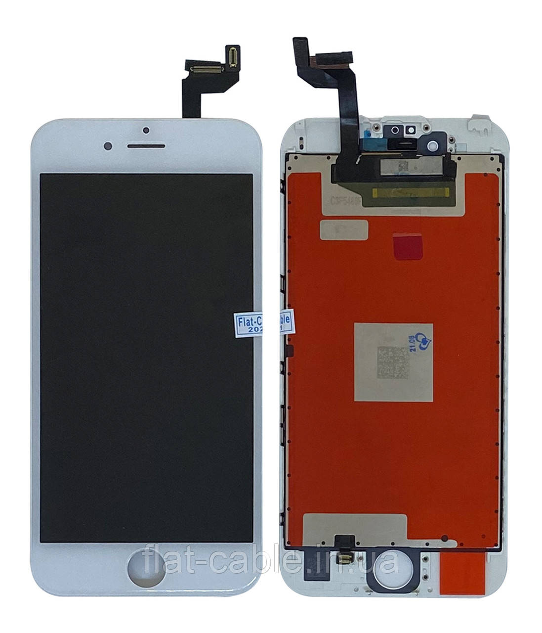Дисплей (модуль) iPhone 6s (A1633/ A1688/ A1700) Білий Оригінал замінений шлейф