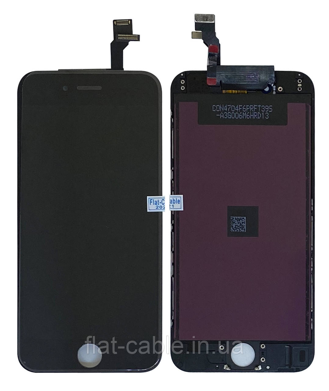 Дисплей (модуль) iPhone 6 (A1549/ A1586/ A1589) Чорний Original замінений шлейф