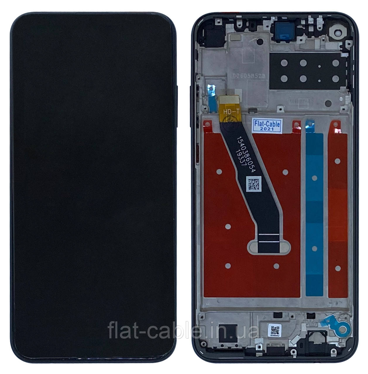 Дисплей + сенсор Huawei P40 Lite E/ Y7P 2020 Чорний (PRC) в рамці