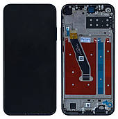 Дисплей + сенсор Huawei P40 Lite E/ Y7P 2020 Чорний (PRC) в рамці