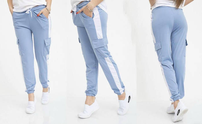 Модні жіночі спортивні брюки, тканина "Дайвінг" 48, 50 розмір 48, фото 1