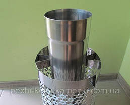 Сітка для каменів на трубу 580 мм O 115/200 мм для лазні та сауни, фото 3