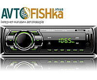 Автомагнитола Fantom FP-302 Black/Green 1DIN MP3 проигрыватель с FM радиоприемником и 2х канальным усилителем